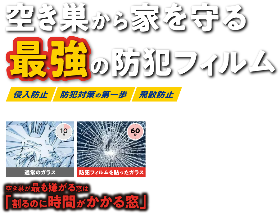 空き巣から家を守る最強の防犯フィルム